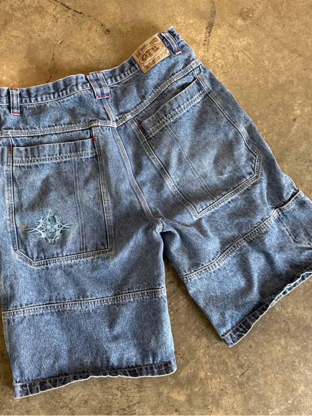 Vintage 2000s OTB Skull Jorts